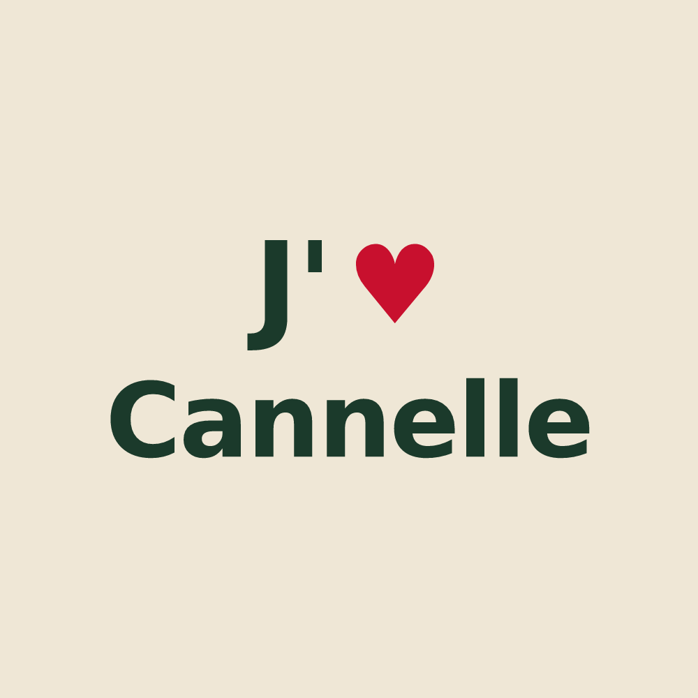 Tote bag personnalisé Cannelle — design J'aime Cannelle