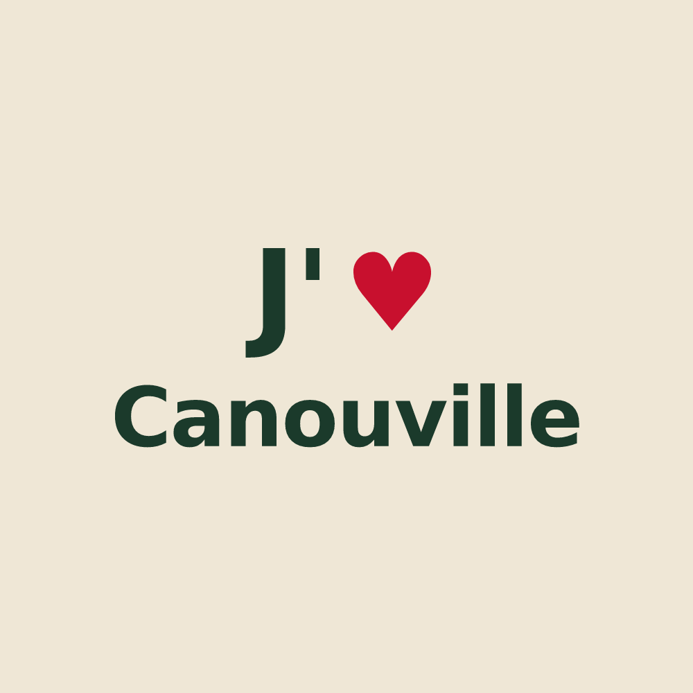 Tote bag personnalisé Canouville — design J'aime Canouville