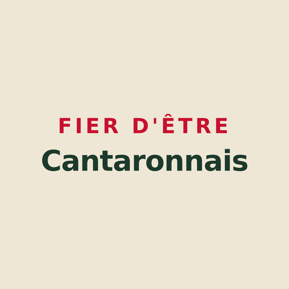 Tote bag « Fier d'être Cantaronnais » — design pour Cantaron