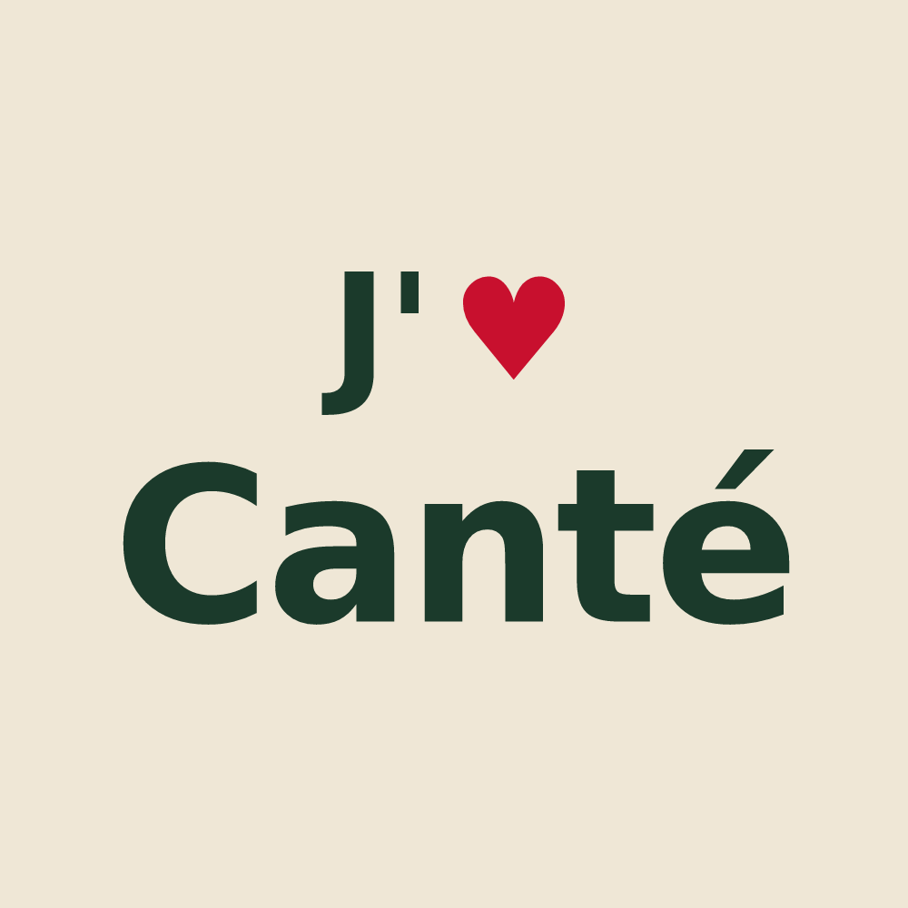 Tote bag personnalisé Canté — design J'aime Canté