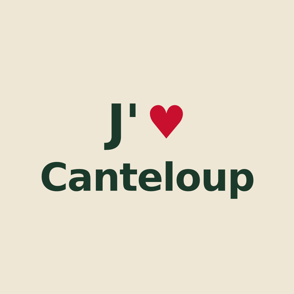 Tote bag personnalisé Canteloup — design J'aime Canteloup
