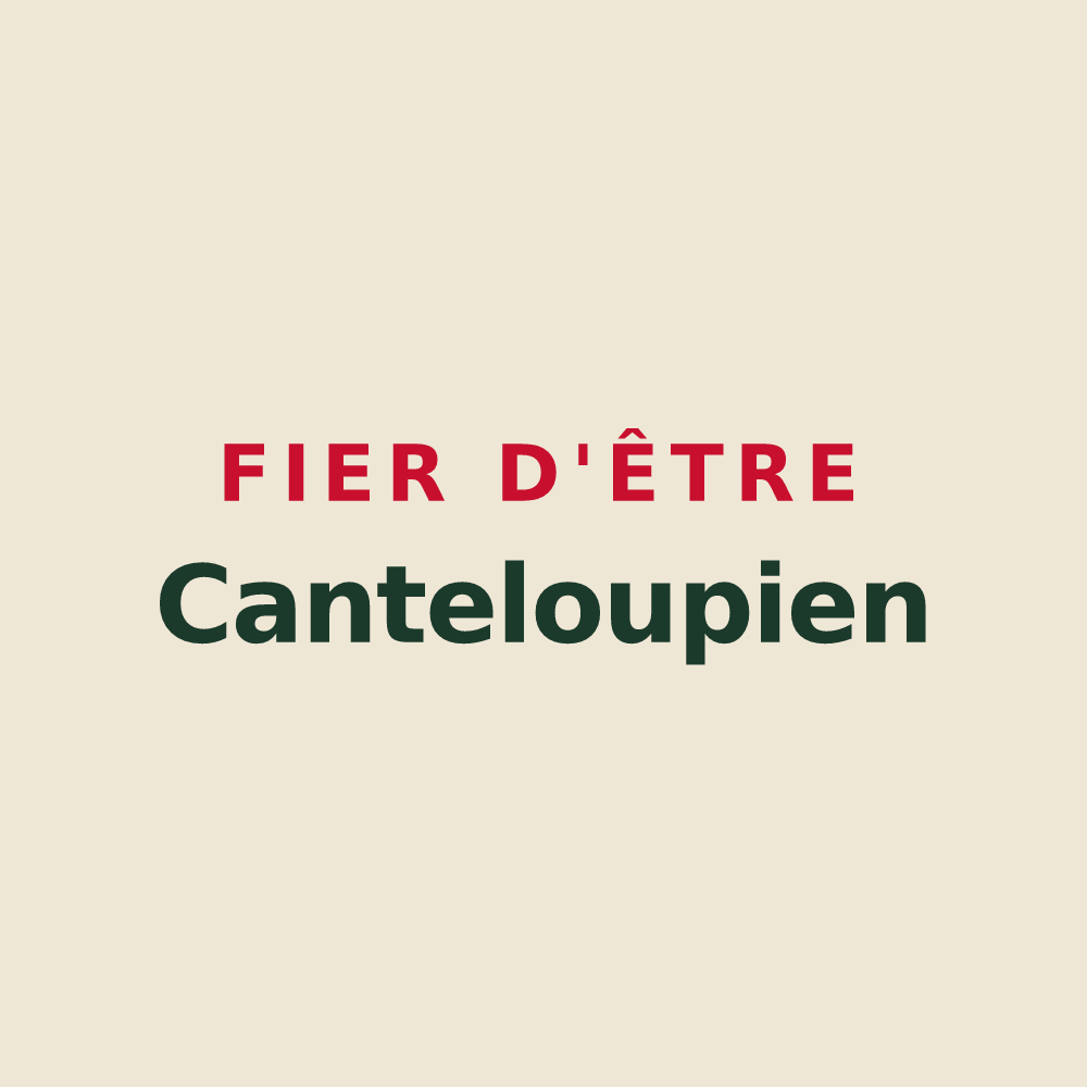 Tote bag « Fier d'être Canteloupien » — design pour Canteloup