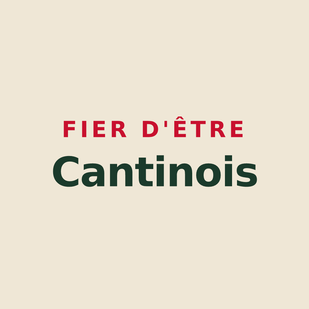 Tote bag « Fier d'être Cantinois » — design pour Cantin