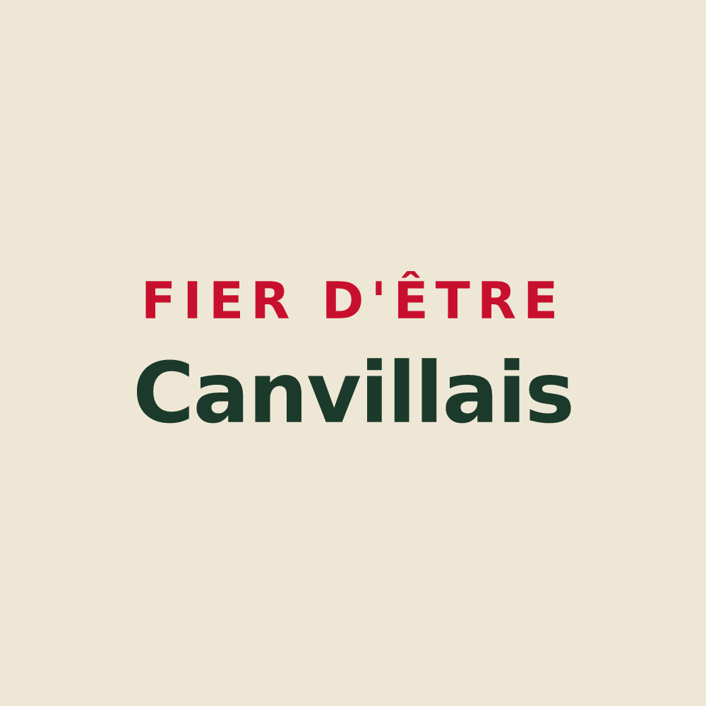 Tote bag « Fier d'être Canvillais » — design pour Canville-la-Rocque