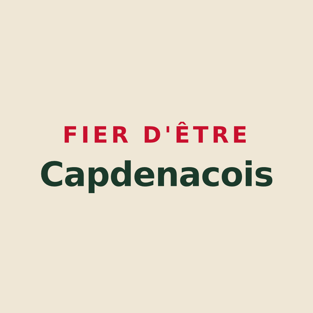 Tote bag « Fier d'être Capdenacois » — design pour Capdenac