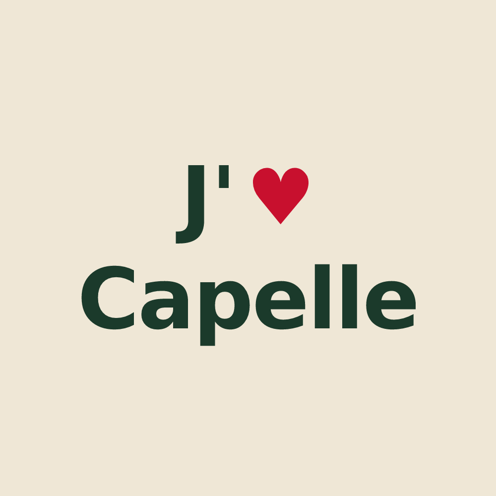 Tote bag personnalisé Capelle — design J'aime Capelle