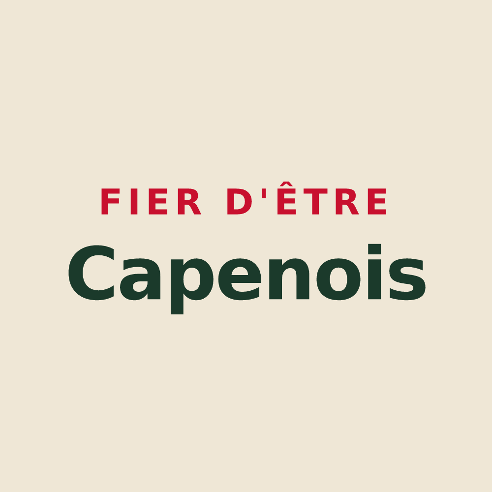 Tote bag « Fier d'être Capenois » — design pour Capens