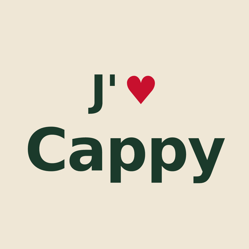 Tote bag personnalisé Cappy — design J'aime Cappy