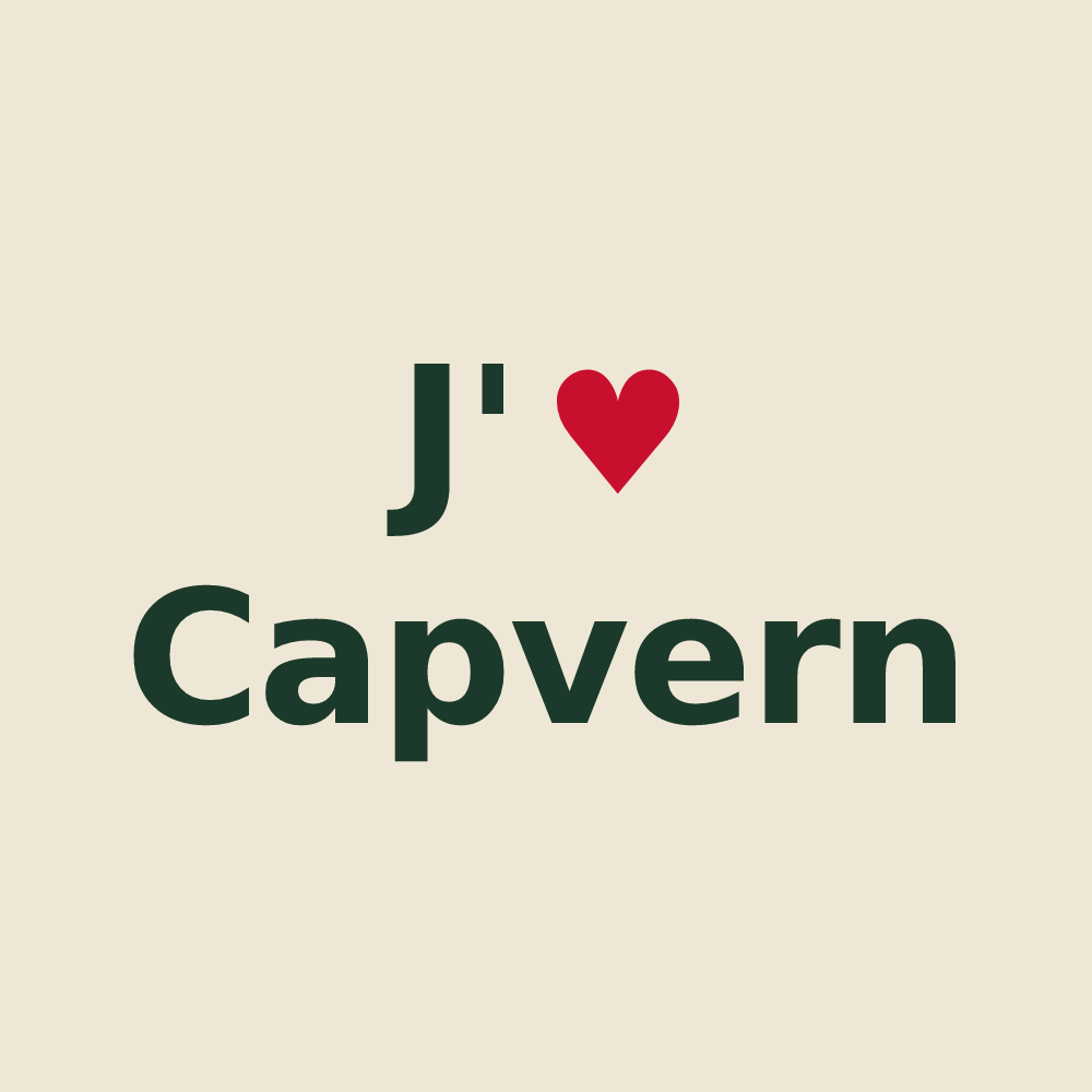 Tote bag personnalisé Capvern — design J'aime Capvern