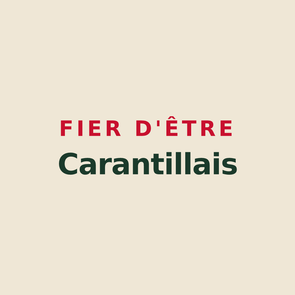 Tote bag « Fier d'être Carantillais » — design pour Carantilly