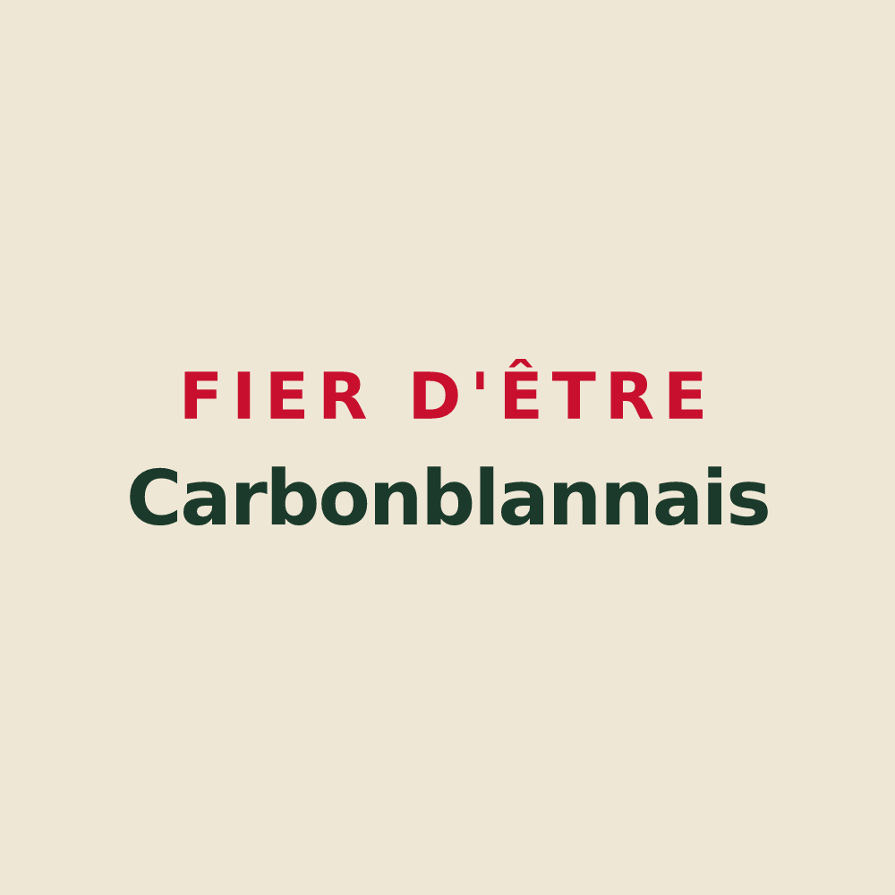 Tote bag « Fier d'être Carbonblannais » — design pour Carbon-Blanc