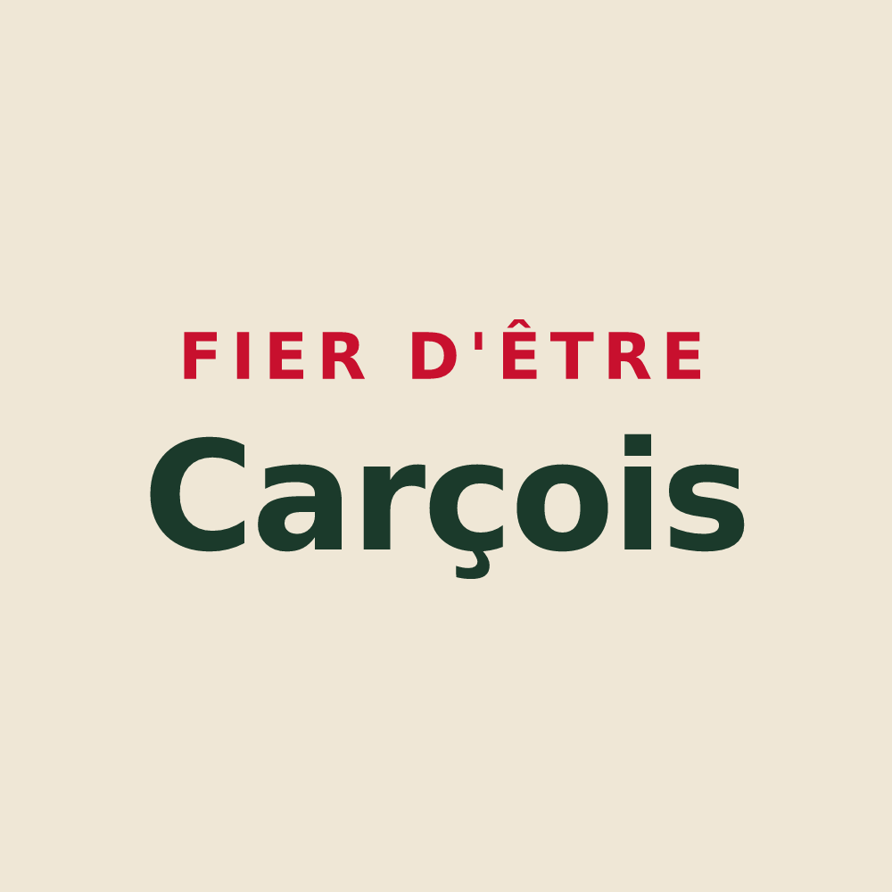 Tote bag « Fier d'être Carçois » — design pour Carcès
