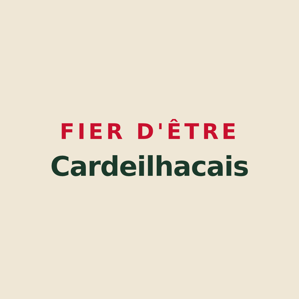 Tote bag « Fier d'être Cardeilhacais » — design pour Cardeilhac