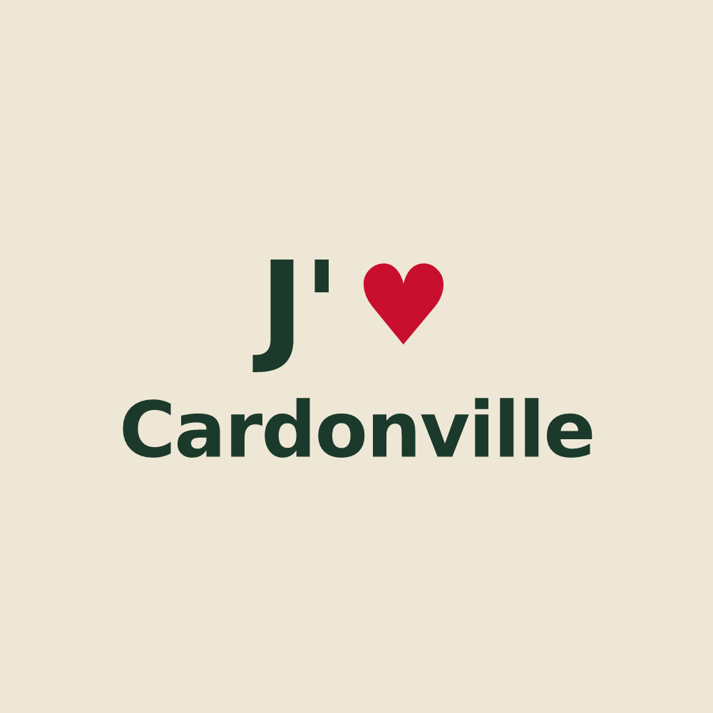 Tote bag personnalisé Cardonville — design J'aime Cardonville