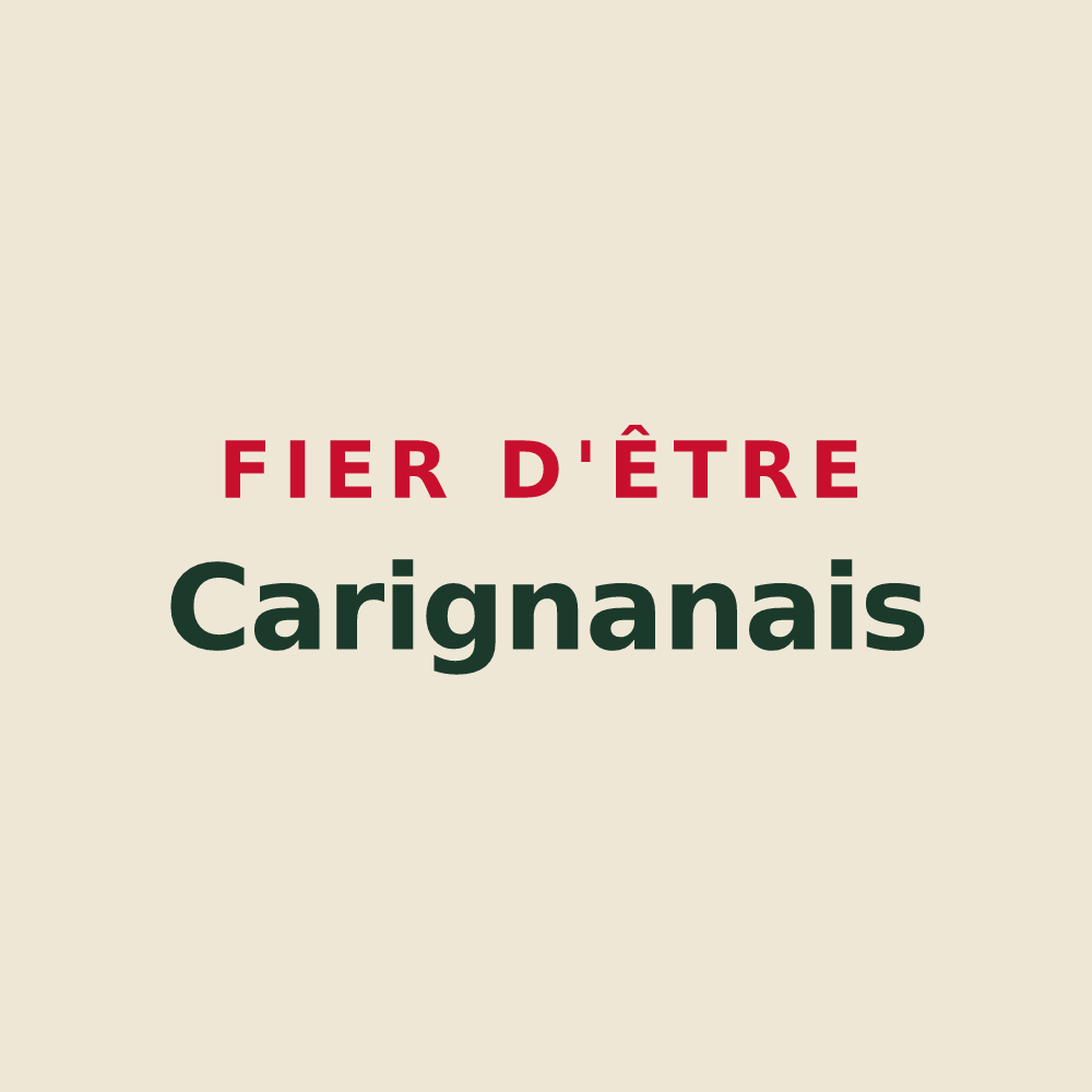 Tote bag « Fier d'être Carignanais » — design pour Carignan-de-Bordeaux