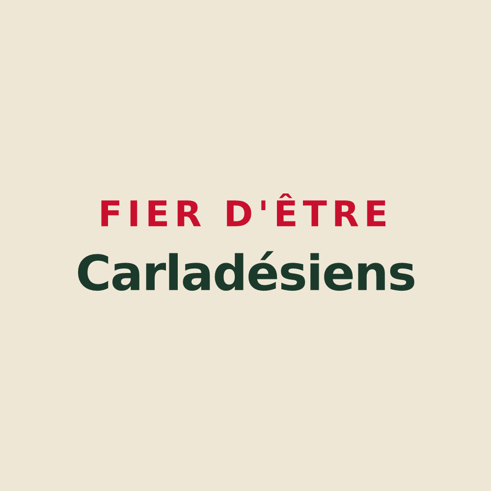 Tote bag « Fier d'être Carladésiens » — design pour Carlat