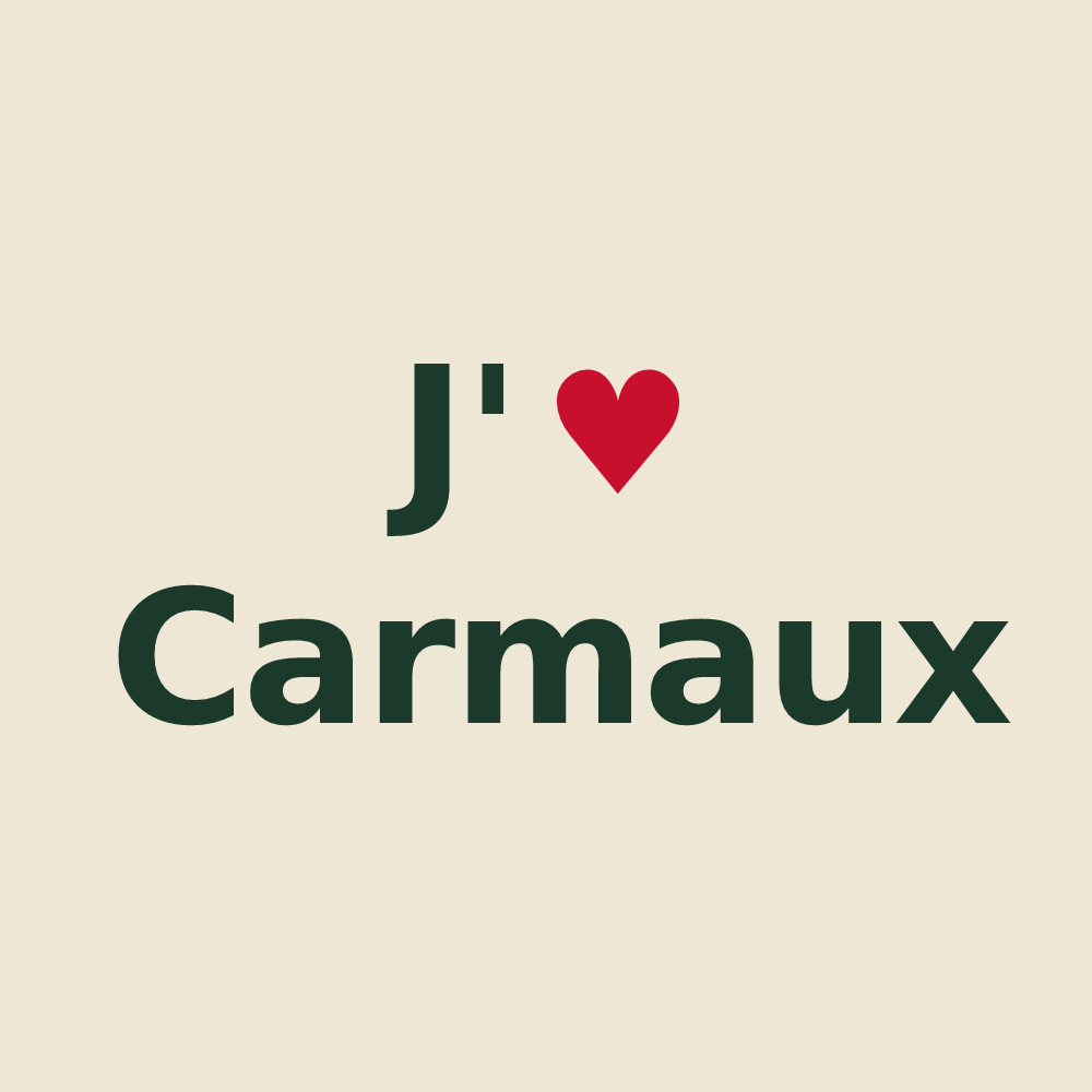 Tote bag personnalisé Carmaux — design J'aime Carmaux