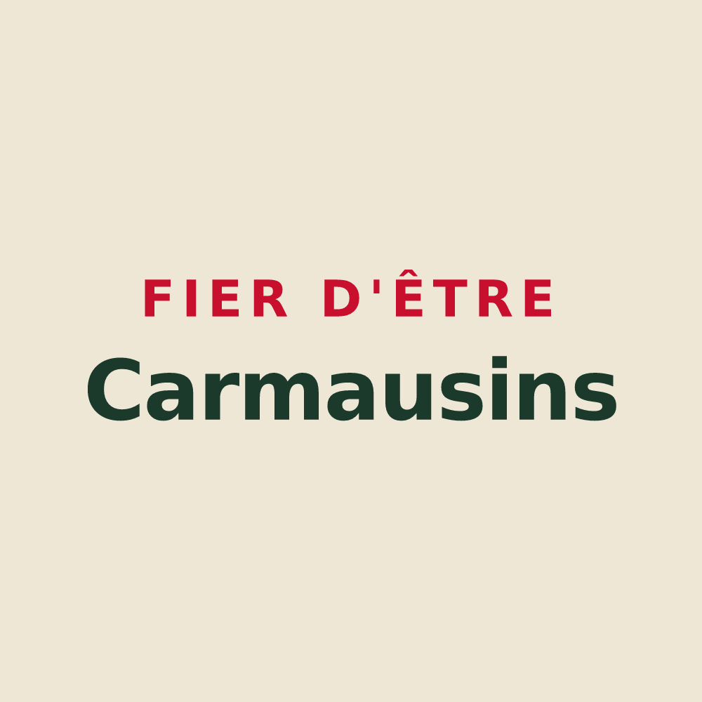 Tote bag « Fier d'être Carmausins » — design pour Carmaux