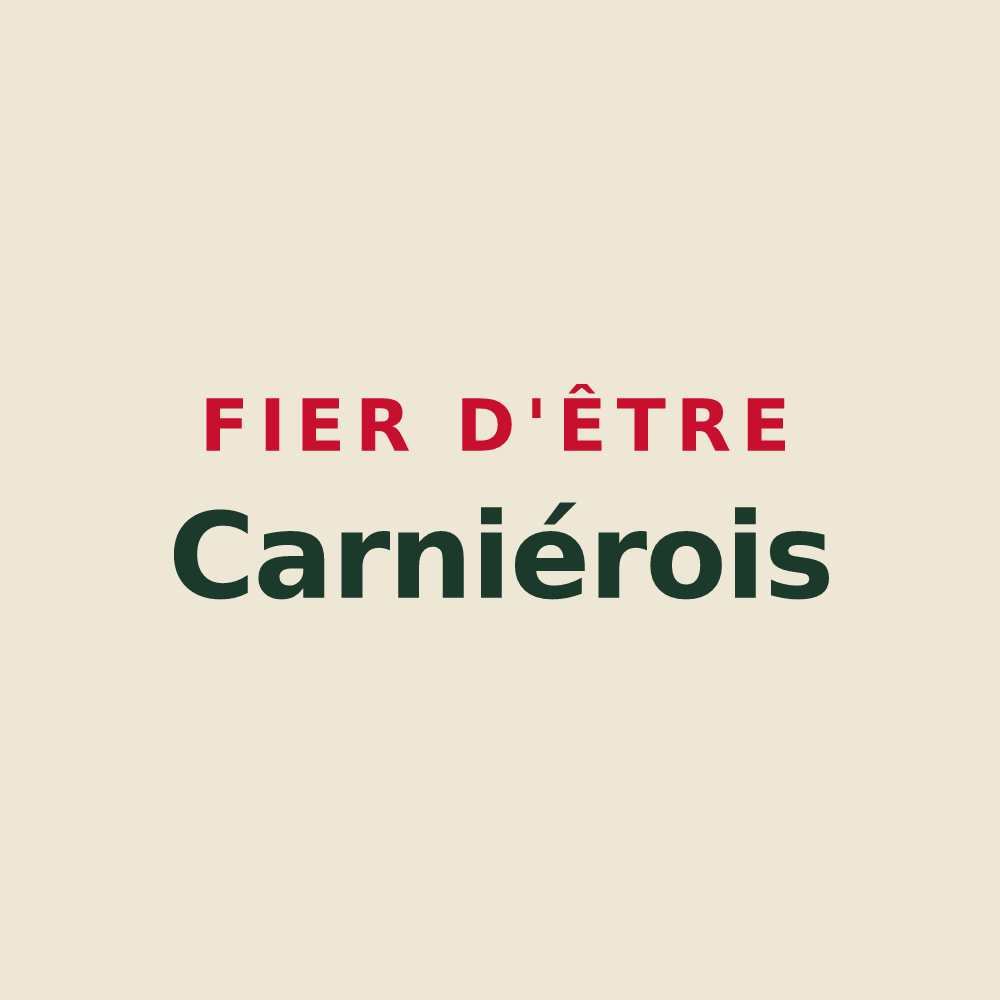 Tote bag « Fier d'être Carniérois » — design pour Carnières