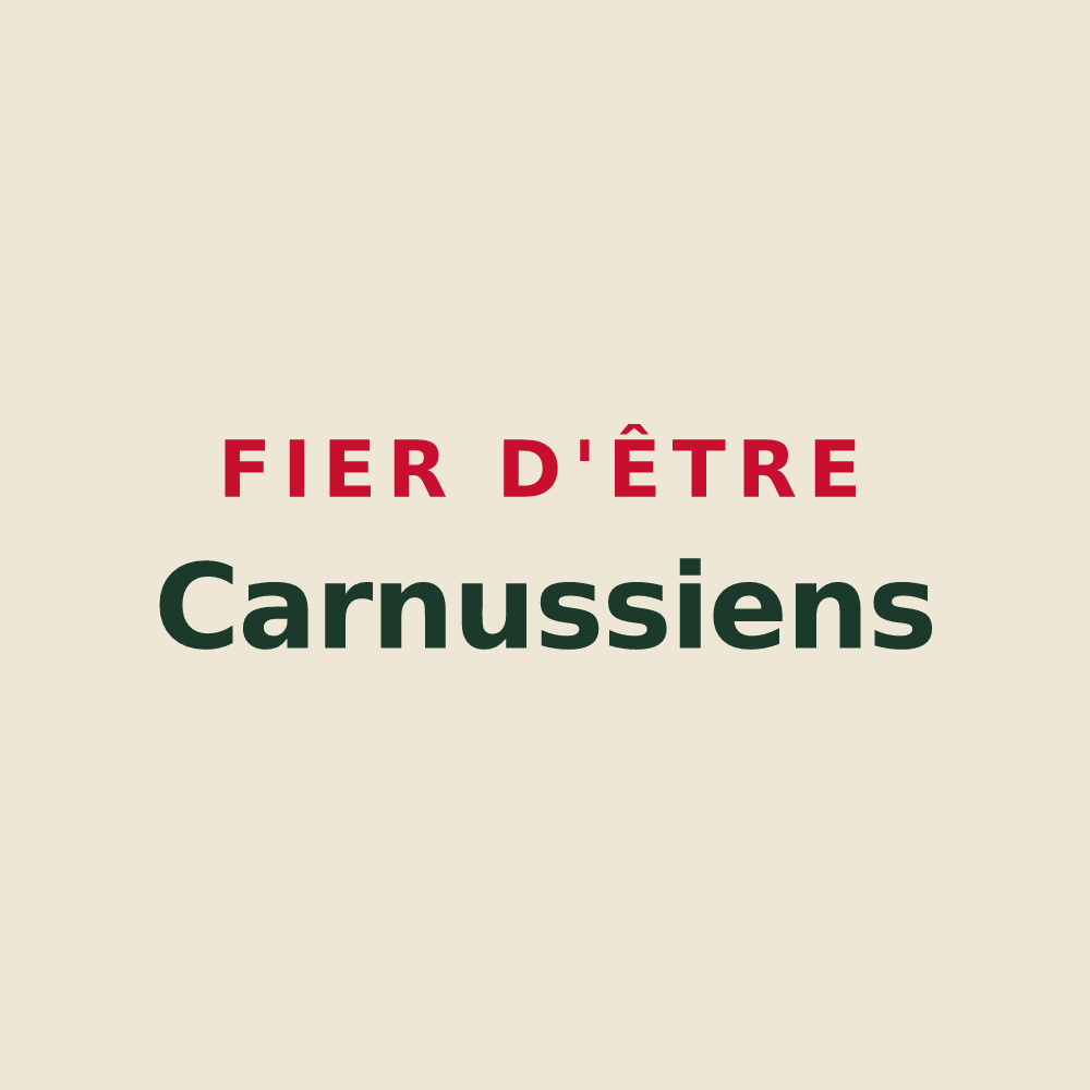Tote bag « Fier d'être Carnussiens » — design pour Carnoux-en-Provence