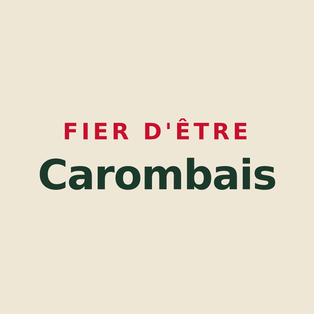Tote bag « Fier d'être Carombais » — design pour Caromb