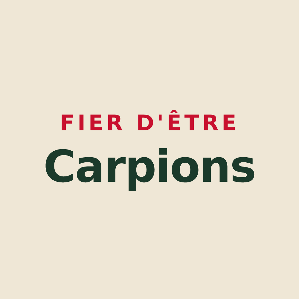 Tote bag « Fier d'être Carpions » — design pour Carpiquet
