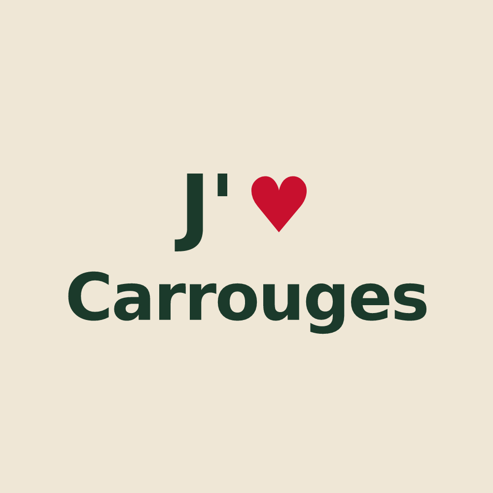 Tote bag personnalisé Carrouges — design J'aime Carrouges