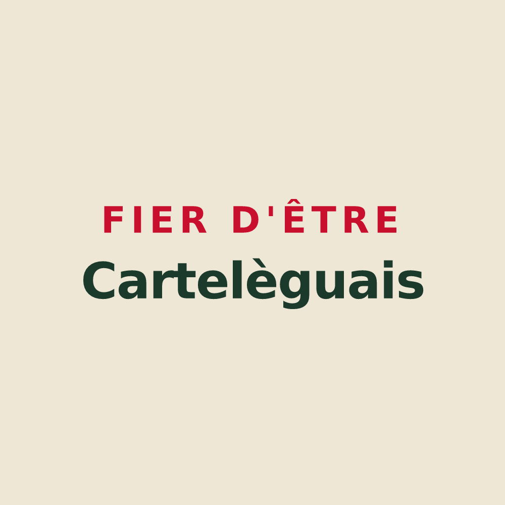 Tote bag « Fier d'être Cartelèguais » — design pour Cartelègue