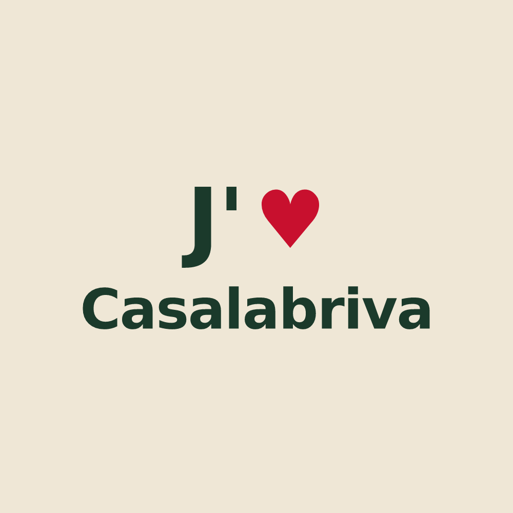 Tote bag personnalisé Casalabriva — design J'aime Casalabriva