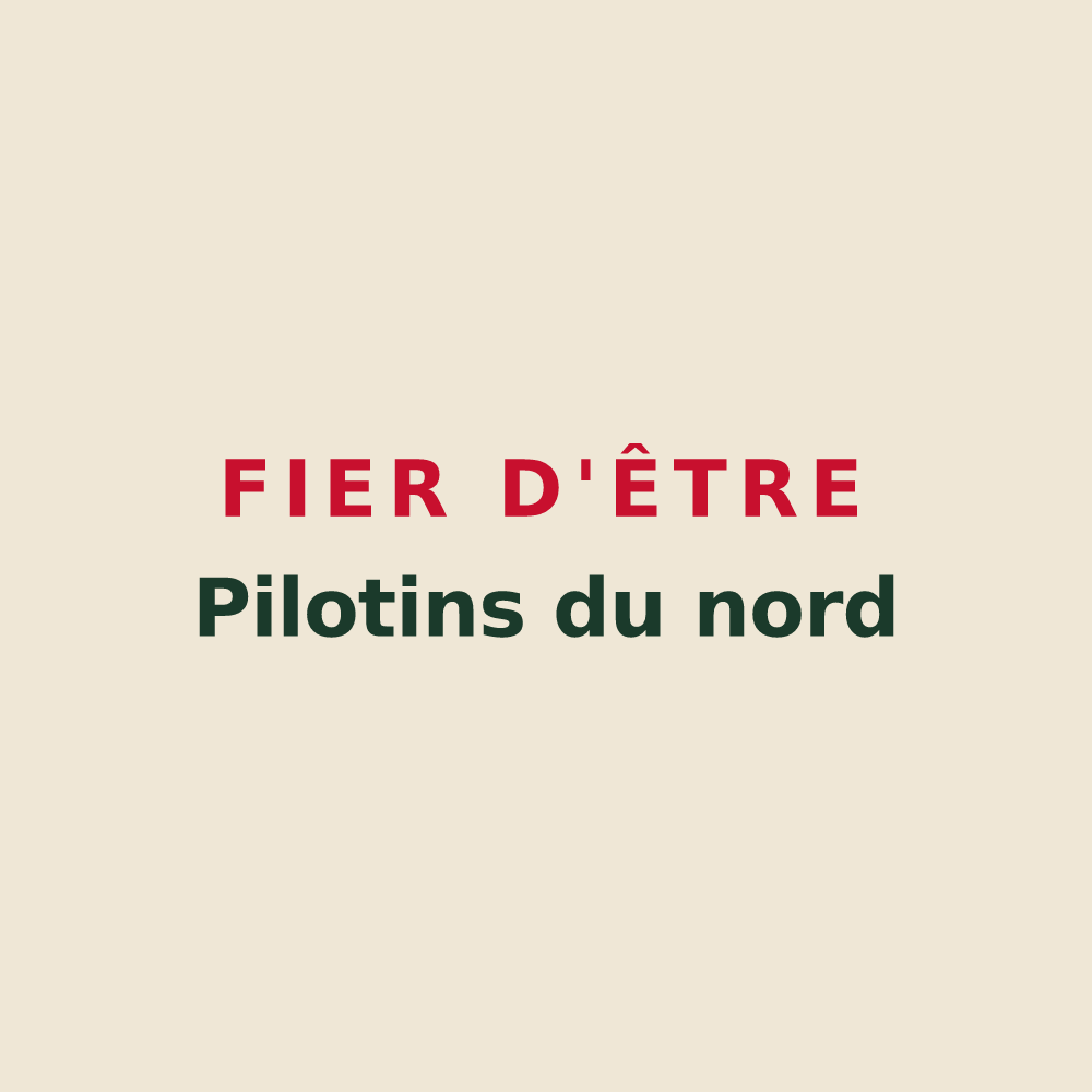Tote bag « Fier d'être Pilotins du nord » — design pour Case-Pilote