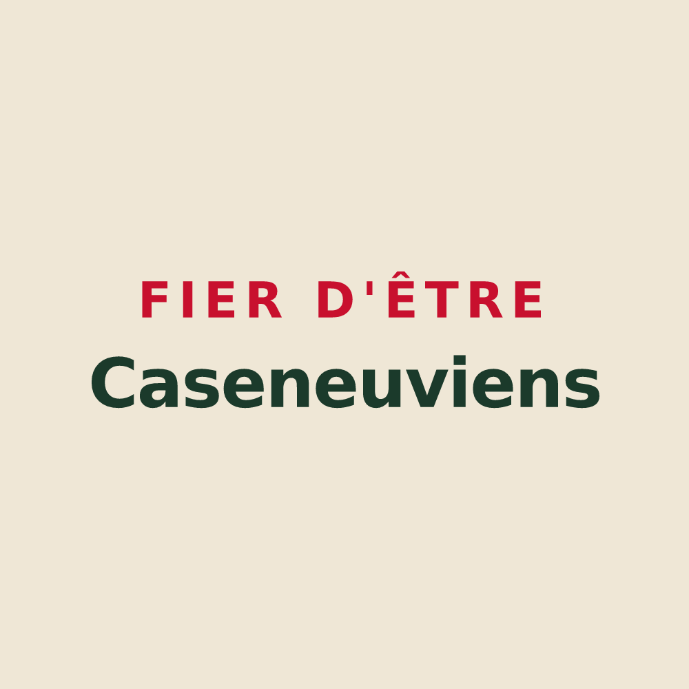 Tote bag « Fier d'être Caseneuviens » — design pour Caseneuve
