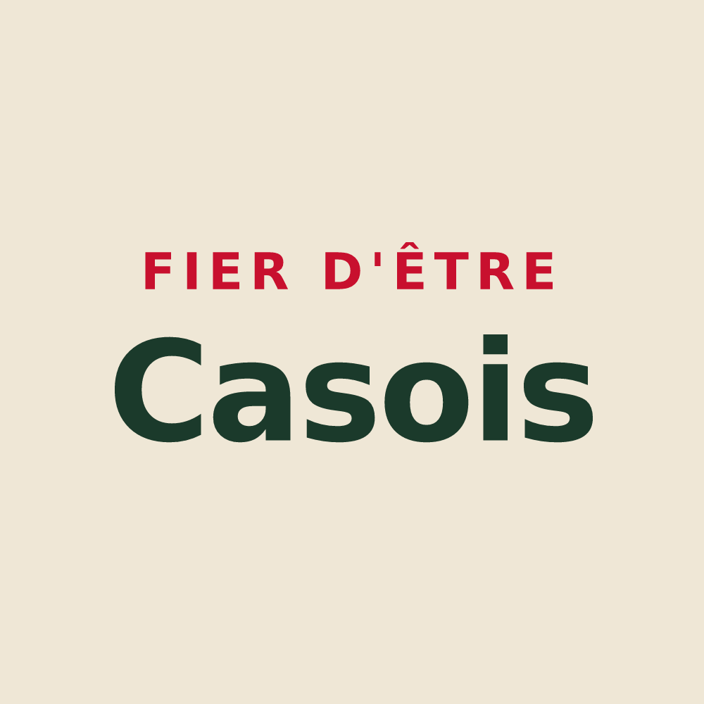 Tote bag « Fier d'être Casois » — design pour Cases-de-Pène