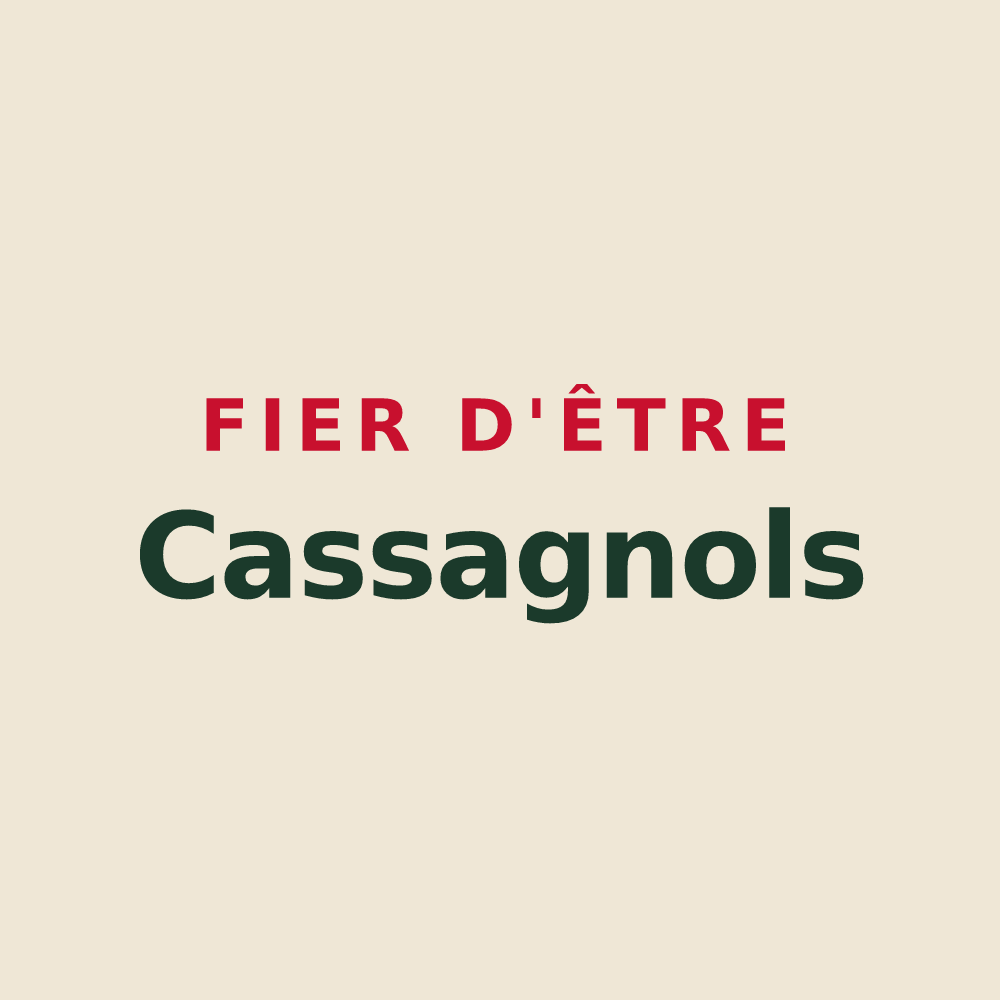 Tote bag « Fier d'être Cassagnols » — design pour Cassagnes
