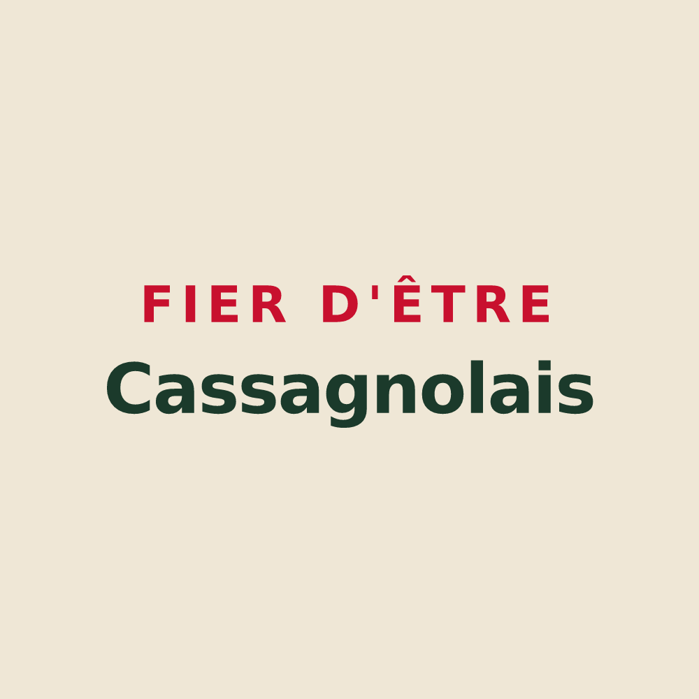 Tote bag « Fier d'être Cassagnolais » — design pour Cassagnoles
