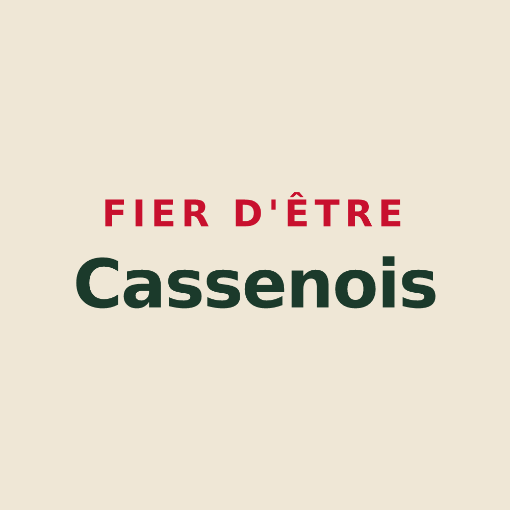 Tote bag « Fier d'être Cassenois » — design pour Cassen