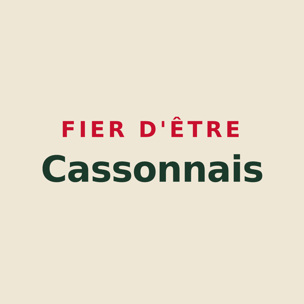 Tote bag « Fier d'être Cassonnais » — design pour Casson
