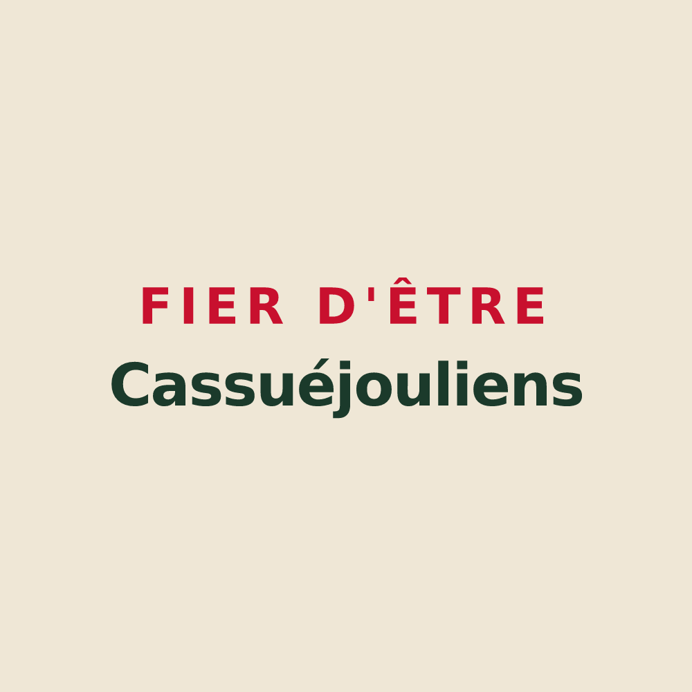 Tote bag « Fier d'être Cassuéjouliens » — design pour Cassuéjouls