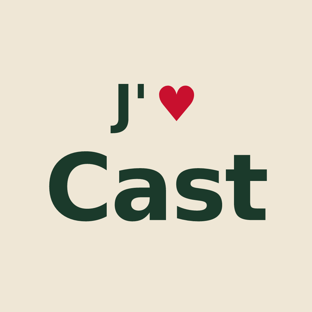Tote bag personnalisé Cast — design J'aime Cast