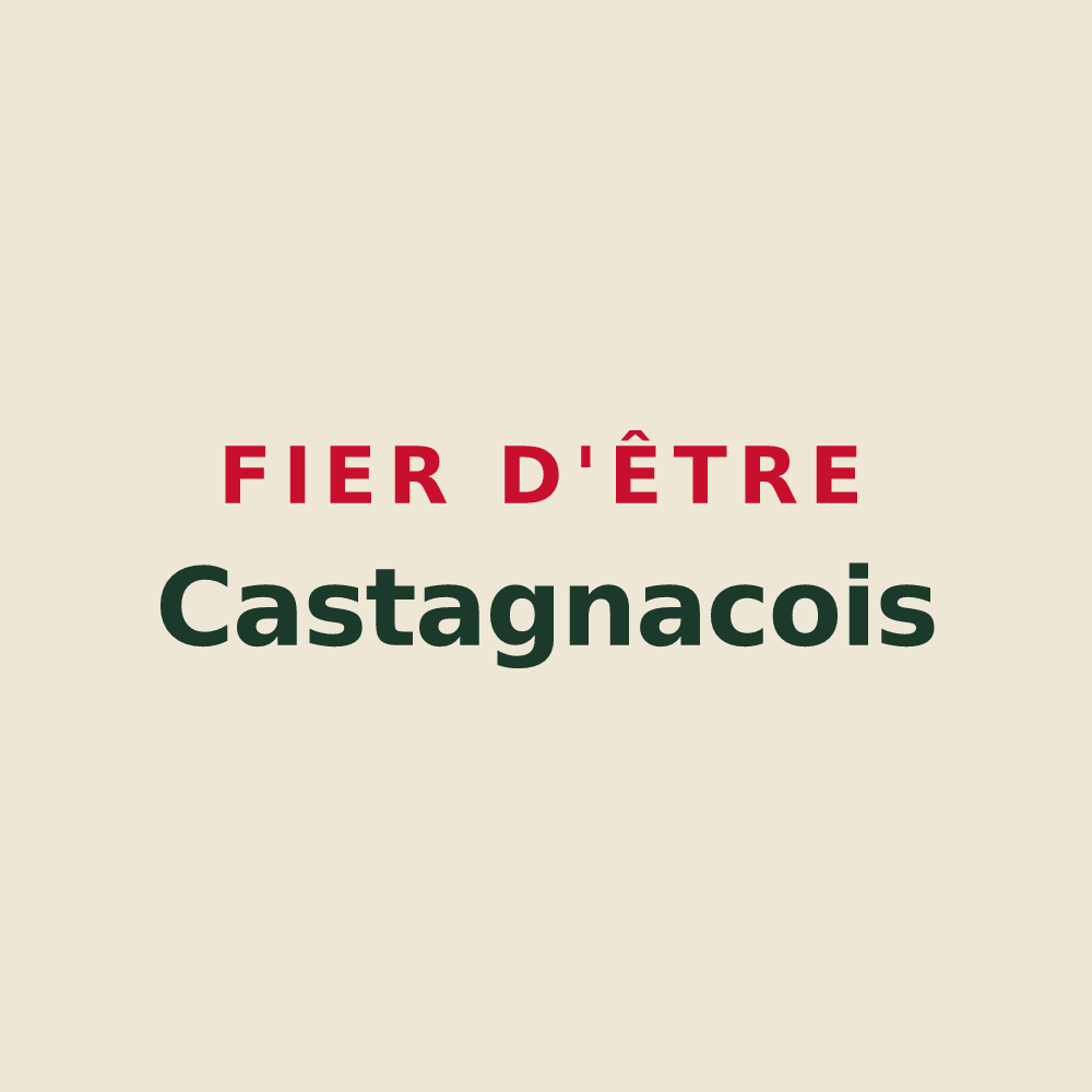 Tote bag « Fier d'être Castagnacois » — design pour Castagnac