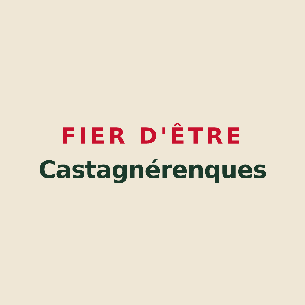 Tote bag « Fier d'être Castagnérenques » — design pour Castagniers