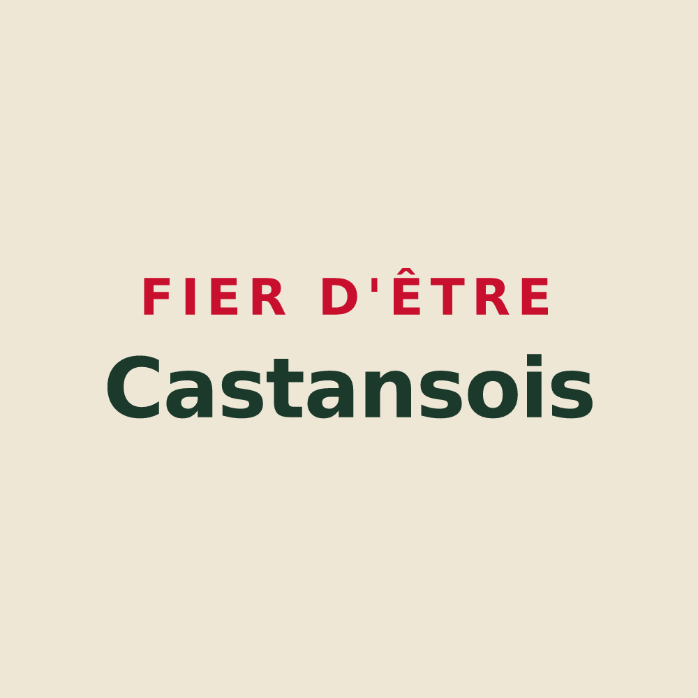 Tote bag « Fier d'être Castansois » — design pour Castans