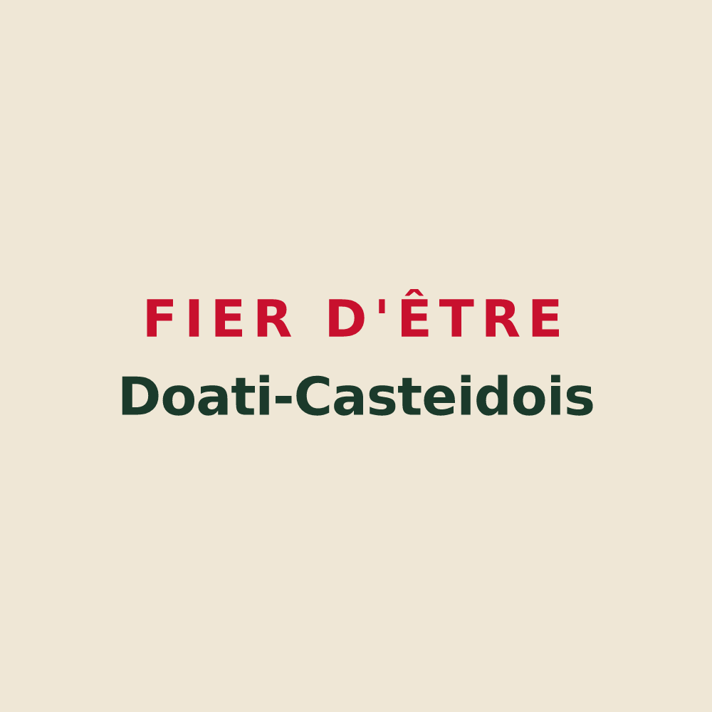Tote bag « Fier d'être Doati-Casteidois » — design pour Casteide-Doat