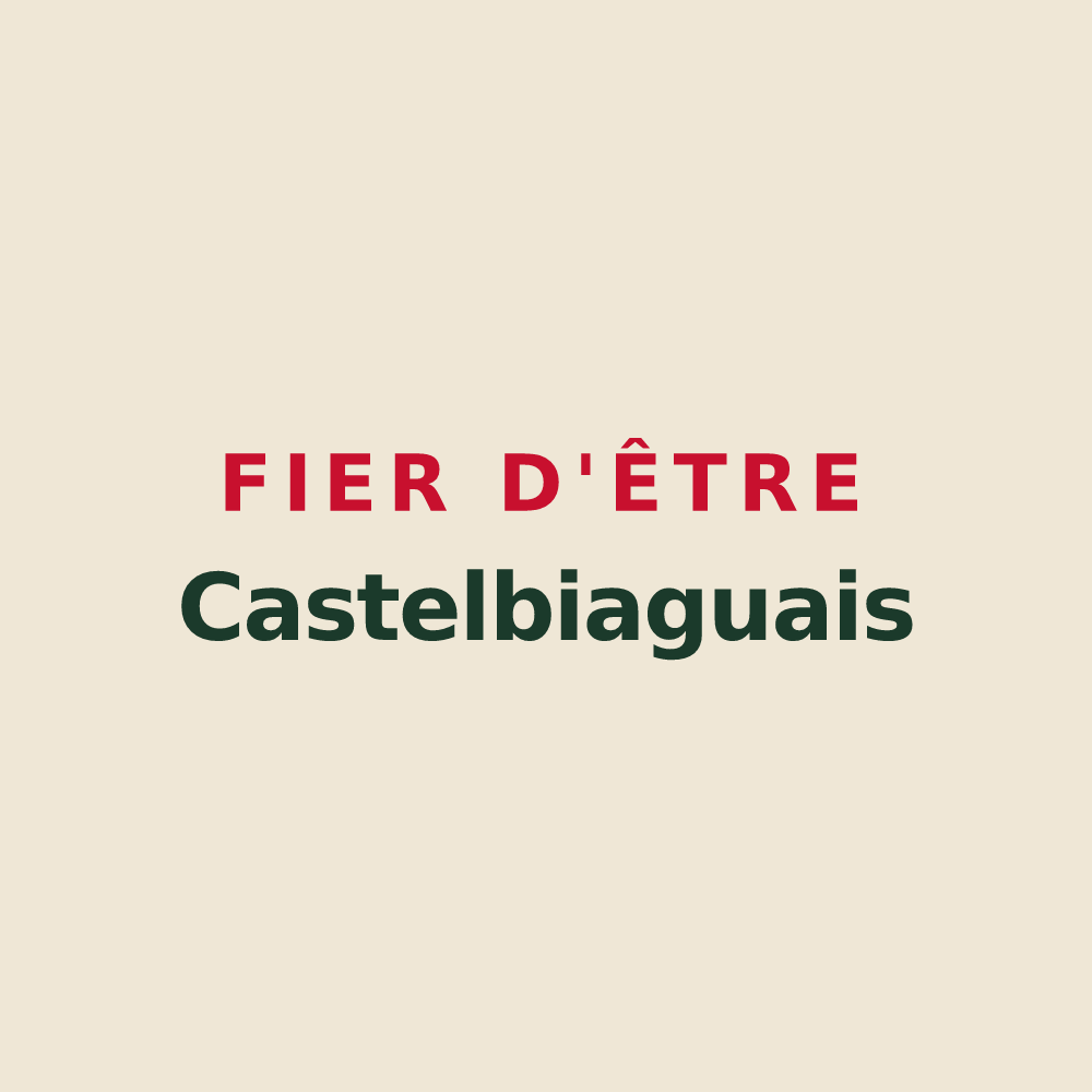 Tote bag « Fier d'être Castelbiaguais » — design pour Castelbiague