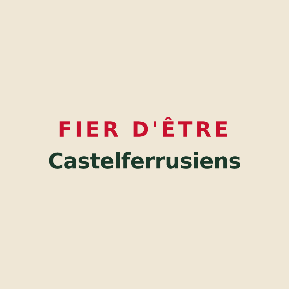 Tote bag « Fier d'être Castelferrusiens » — design pour Castelferrus