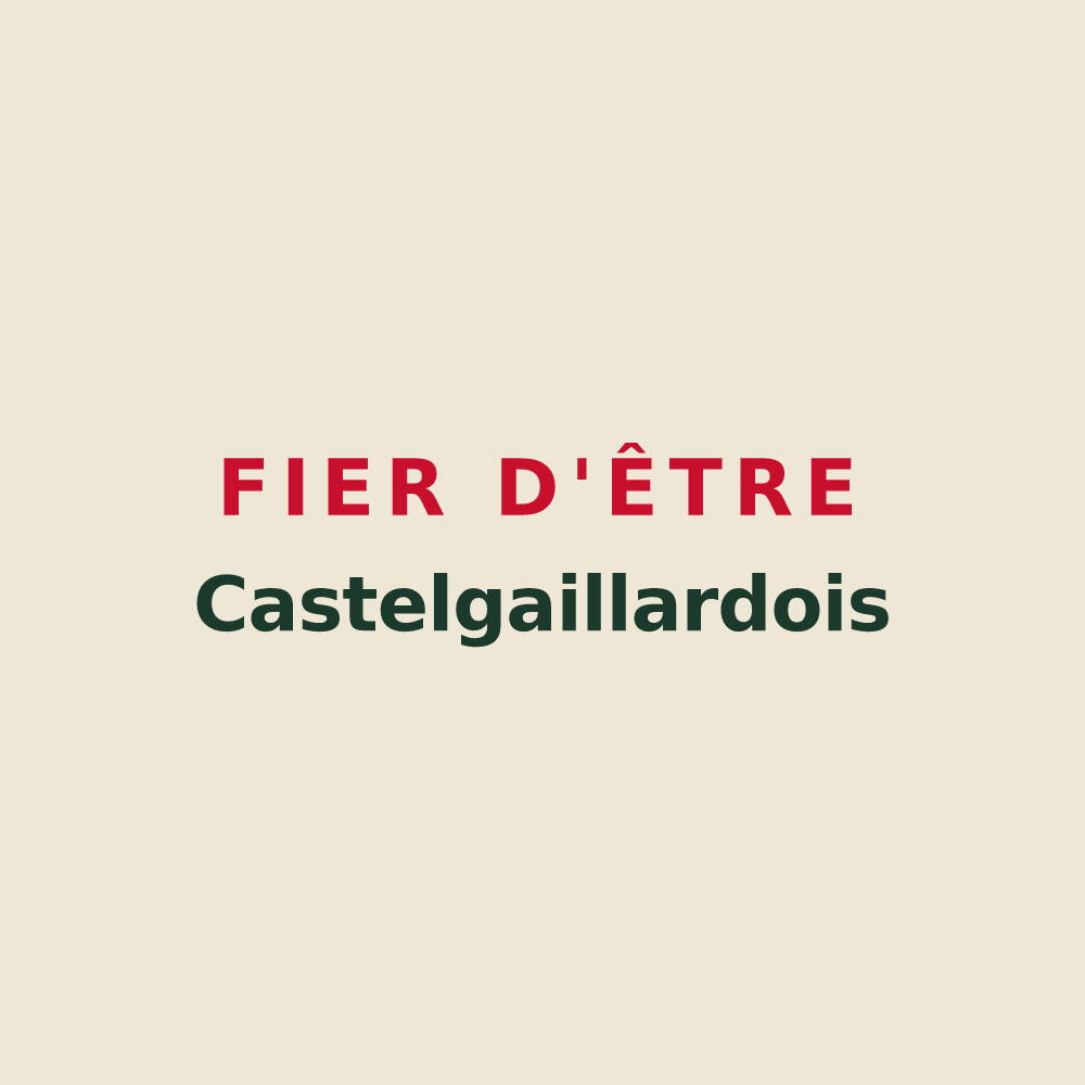 Tote bag « Fier d'être Castelgaillardois » — design pour Castelgaillard