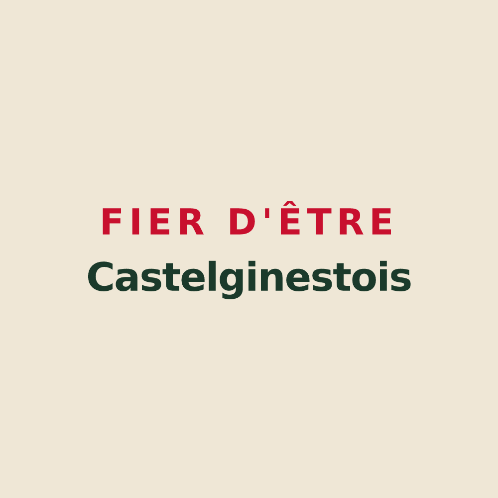 Tote bag « Fier d'être Castelginestois » — design pour Castelginest