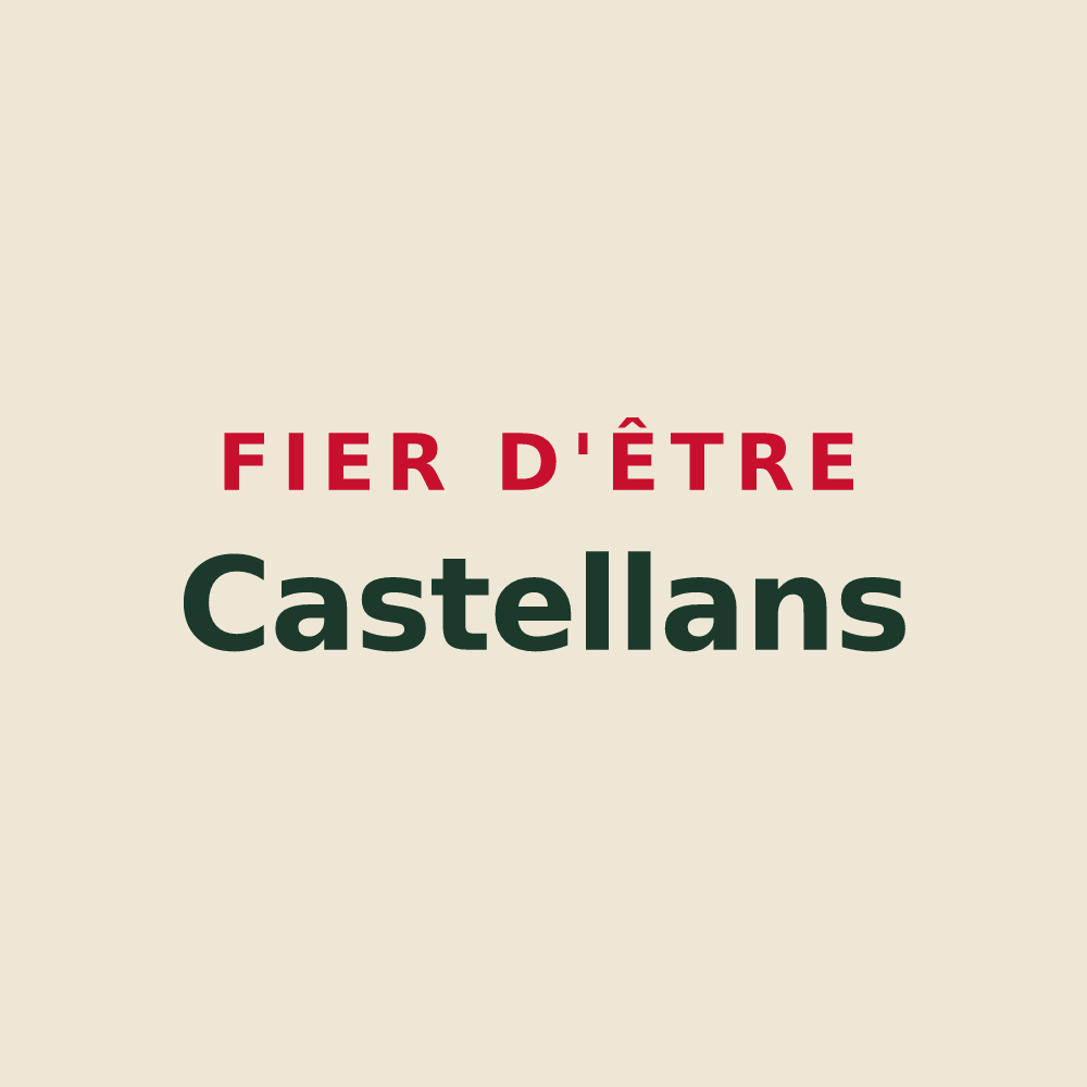 Tote bag « Fier d'être Castellans » — design pour Castellet-en-Luberon