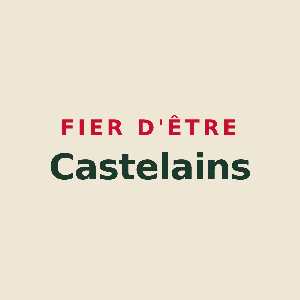 Tote bag « Fier d'être Castelains » — design pour Castellet-lès-Sausses