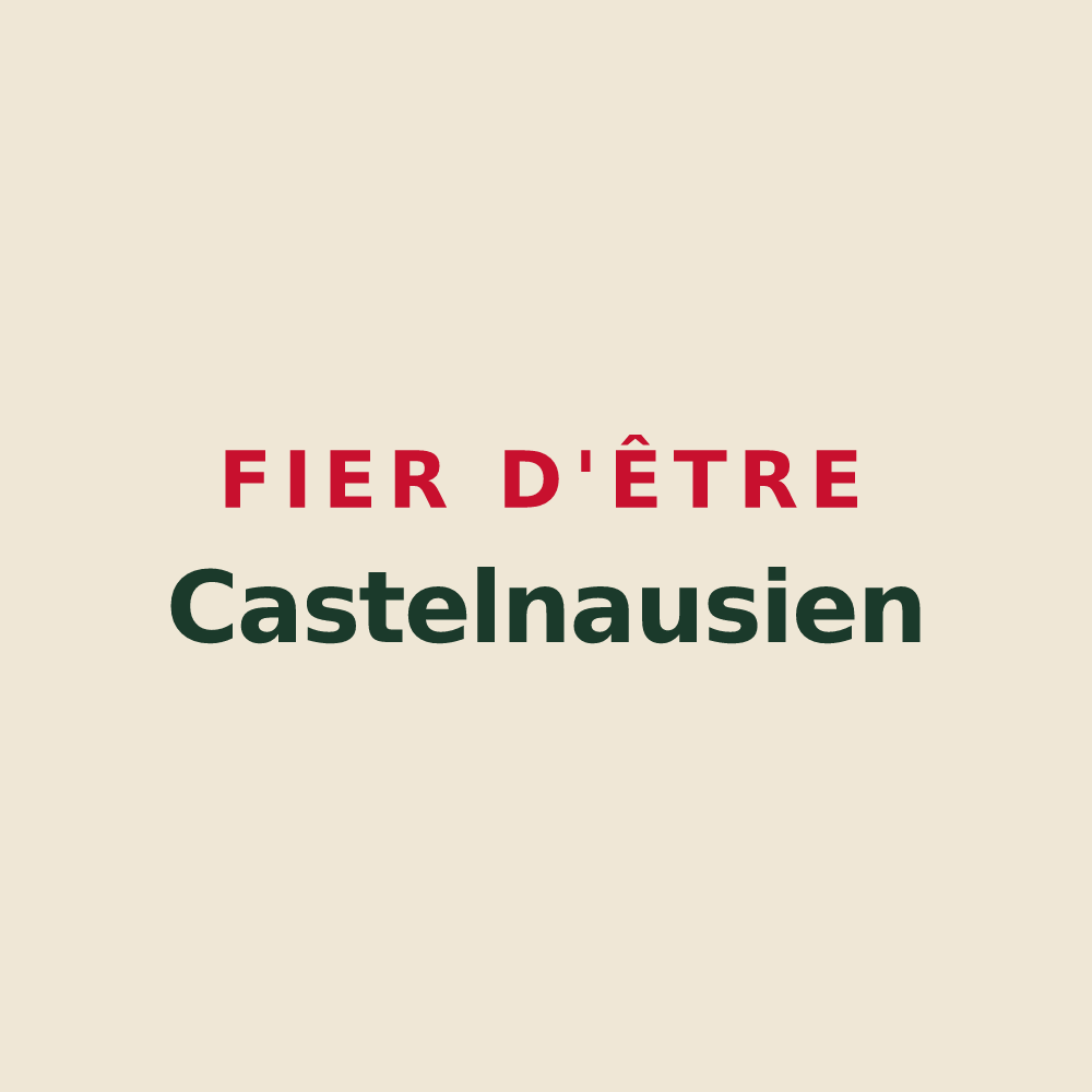 Tote bag « Fier d'être Castelnausien » — design pour Castelnau-Barbarens