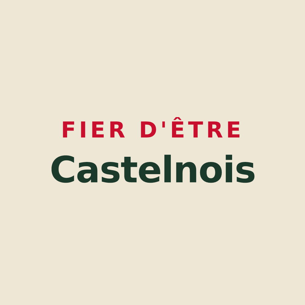Tote bag « Fier d'être Castelnois » — design pour Castelnau-d'Arbieu